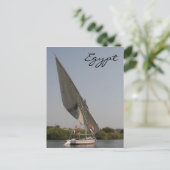 nile felucca egypte briefkaart (Staand voorkant)