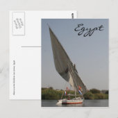 nile felucca egypte briefkaart (Voorkant / Achterkant)