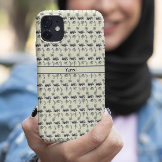 Nile River Botanische Patroon, aangepast Case-Mate iPhone Case