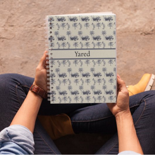 Nile River Botanische Patroon, aangepast Notitieboek