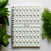 Nile River Botanische Patroon, aangepast Notitieboek