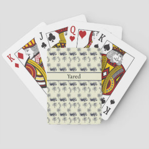 Nile River Botanische Patroon, aangepast Pokerkaarten