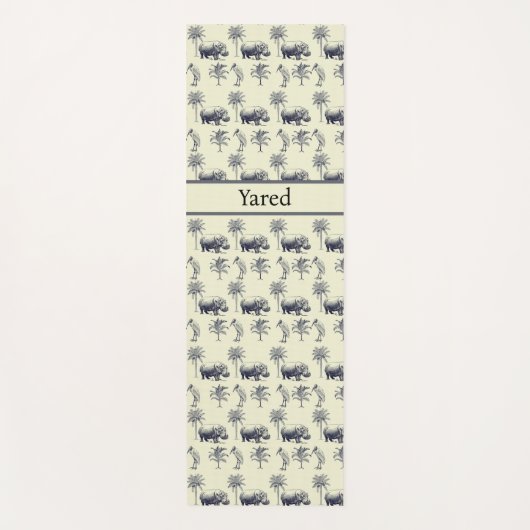 Nile River Botanische Patroon, aangepast Yogamat (Voorkant)