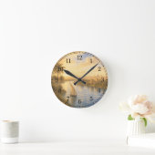 Nile River Wall Clock — Landscape Design Ronde Klok (Huis)