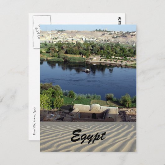 nile rivier egypte briefkaart (Voorkant / Achterkant)