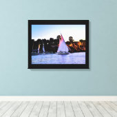 Nile Sailships Canvas Afdruk (Insitu (Houten vloer))