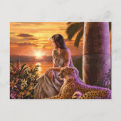 "Nile Sunset" Briefkaart (Voorkant)