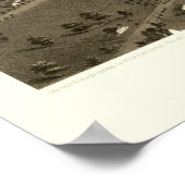 Niles, MI Panorama Map - 1868 Poster (Hoek)