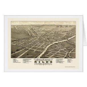 Niles, OH Panoramic Map - 1882