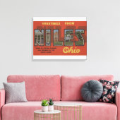 Niles, OhioLarge Letter ScenesNiles, OH Canvas Afdruk (Insitu (Woonkamer))