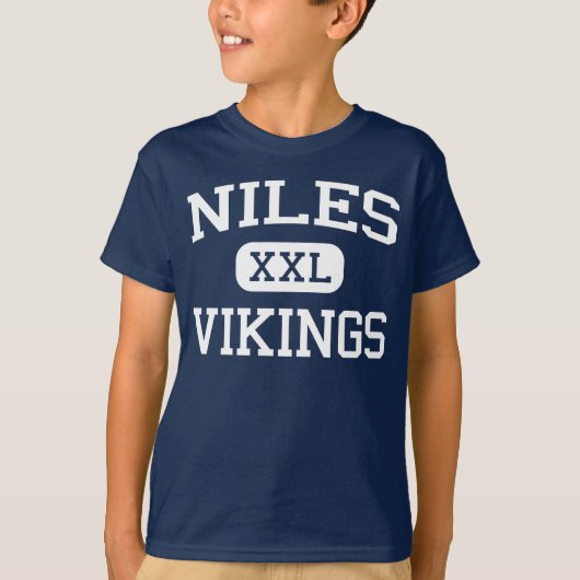 Niles - Vikings - High School - Niles Michigan T-shirt (Voorkant)