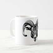 Nilgiri Tahr T-shirt - Realistisch Wildlife Design Koffiemok (Voorkant links)