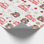 Nilou Kerst Thema Gift Wrapper Cadeaupapier (Hoek)