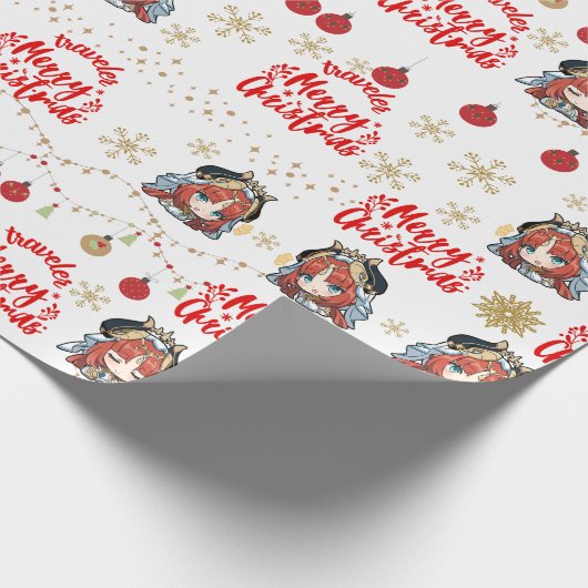 Nilou Kerst Thema Gift Wrapper Cadeaupapier (Hoek)