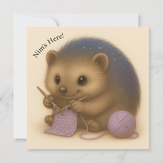 Nim Knits  Comfort Serie Kaart (Voorkant)