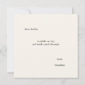 Nim Nibbles  Comfort Serie Kaart (Achterkant)