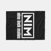 Nim Nine Inch Males Funny Mens  Fleece Deken (Voorkant (Horizontaal))
