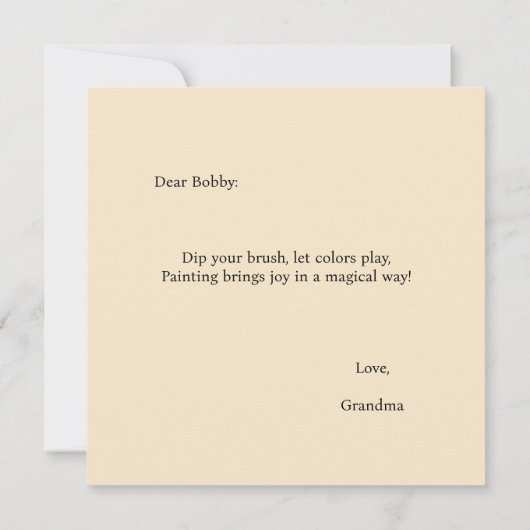 Nim Paints  Comfort Serie Kaart (Achterkant)