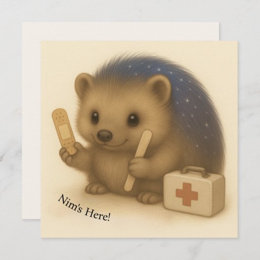 Nim Pretends Aangepaste Comfort Series Kaart (Voorkant / Achterkant)