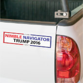NIMBLE NAVIGATOR TRUMP 2016 BUMPERSTICKER (Op Truck)