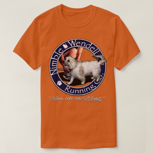 Nimble Wendell Running Co Painterlygray T-shirt (Design voorkant)