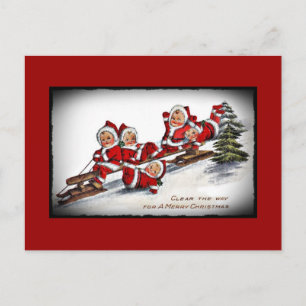 Nimblie Nicks Ride a Sled Briefkaart