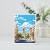 Nimes Frankrijk vintage reisillustratie Briefkaart (Staand voorkant)