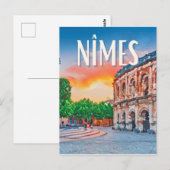 Nîmes Photo Vintage Briefkaart (Voorkant / Achterkant)