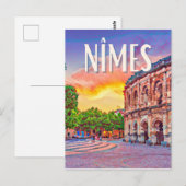 Nîmes Photo Vintage Briefkaart (Voorkant / Achterkant)