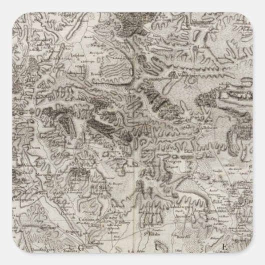 Nimes Vierkante Sticker (Voorkant)