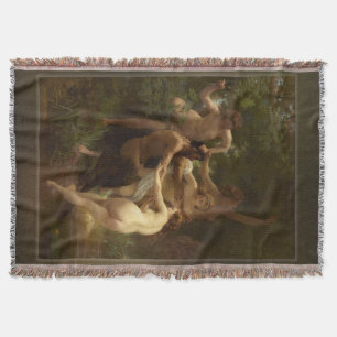 Nimfen en Satyr door William-Adolphe Bouguereau Deken