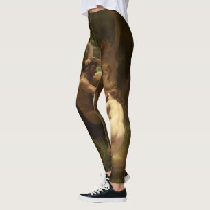 Nimfen en Satyr door William-Adolphe Bouguereau Leggings
