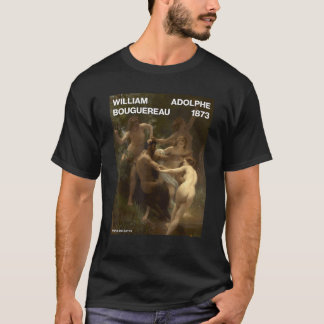 Nimfen en Satyr William Adolphe Bouguereau T-shirt