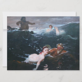 Nimfen en Satyrs Spelen in de Golven Kaart