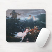 Nimfen en Satyrs Spelen in de Golven Muismat (Met muis)