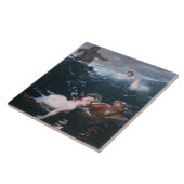 Nimfen en Satyrs Spelen in de Golven Tegeltje (Zijkant)