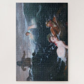Nimfen en Satyrs Zwemmen in de golven Legpuzzel (Verticaal)