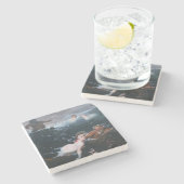 Nimfen en Satyrs Zwemmen in de golven Stenen Onderzetter (Zijkant)