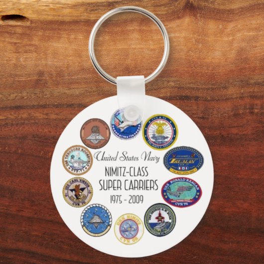 NIMITZ CLASS VLIEGTUIG CARRIER SLEUTELHANGER (Voorkant)