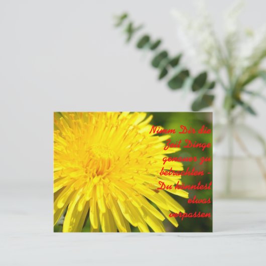 Nimm Dir die Zeit Dinge genauer zu b... Briefkaart