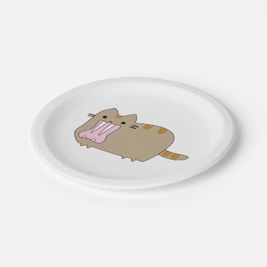 Nimravid Saber Tooth Prehistoricus False Cat Papieren Bordje (Gekanteld)