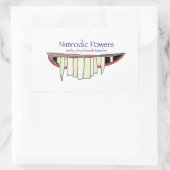 Nimrodic Powers: Kunst van Shoshanah Marohn fang v Rechthoekige Sticker (Tas)