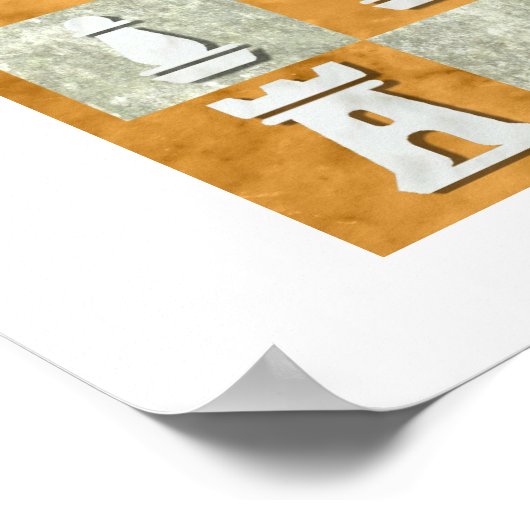 Nimzo-Indische verdediging Poster (Hoek)