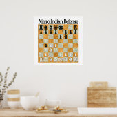 Nimzo-Indische verdediging Poster (Keuken)