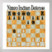 Nimzo-Indische verdediging Poster (Voorkant)