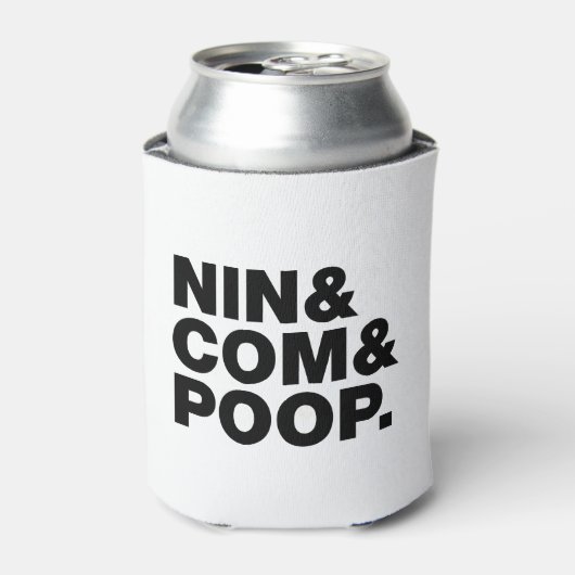 NIN & COM & POOP. BLIKJESKOELER (Blikje Voorkant)
