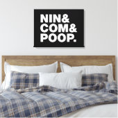 NIN & COM & POOP. CANVAS AFDRUK (Insitu (Slaapkamer))