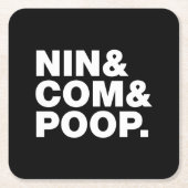 NIN & COM & POOP. KARTONNEN ONDERZETTERS (Voorkant)