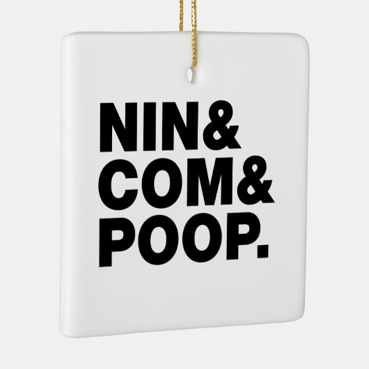 NIN & COM & POOP. KERAMISCH ORNAMENT (Rechts)