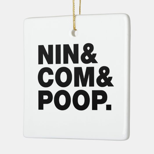 NIN & COM & POOP. KERAMISCH ORNAMENT (Links)